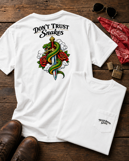 Don’t Trust Snakes Pocket Tee