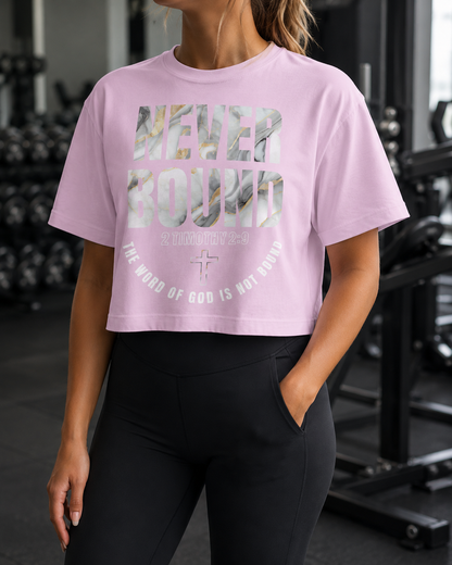2 Timothy 2:9 Heavyweight Crop top