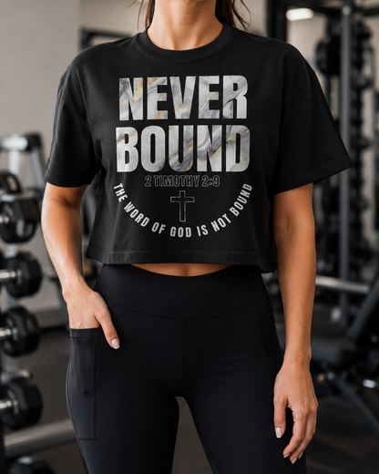2 Timothy 2:9 Heavyweight Crop top
