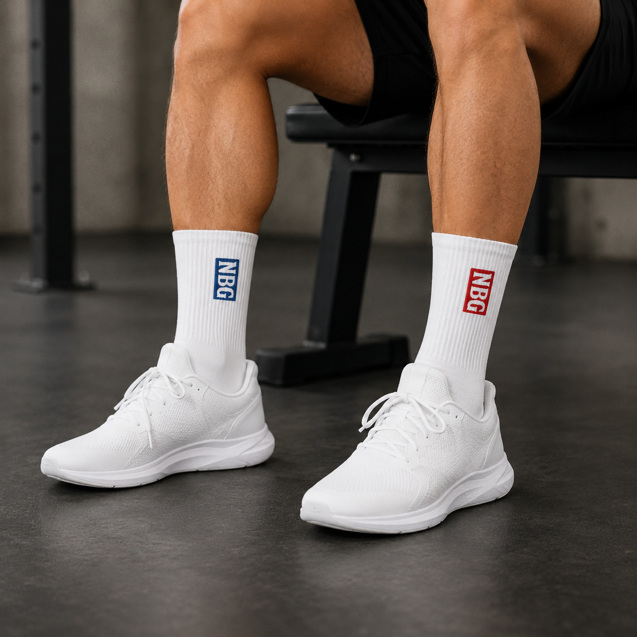 Never Bound Gear Embroidered socks