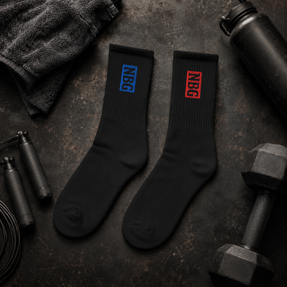 Never Bound Gear Embroidered socks