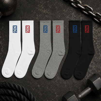 Never Bound Gear Embroidered socks