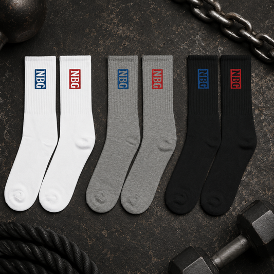 Never Bound Gear Embroidered socks