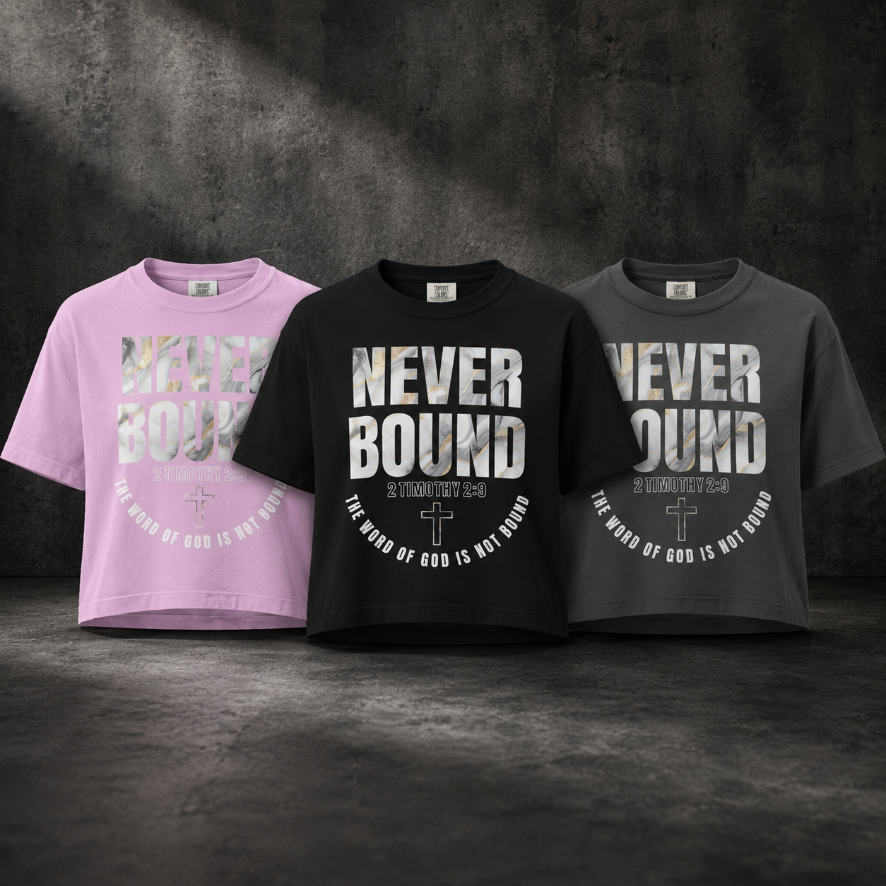 2 Timothy 2:9 Heavyweight Crop top